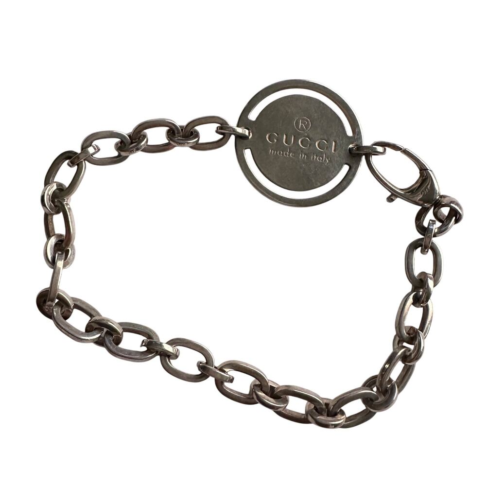 Gucci Circle Disc Plate Bracelet in Box with Dust Bag - Picture 3 of 11
